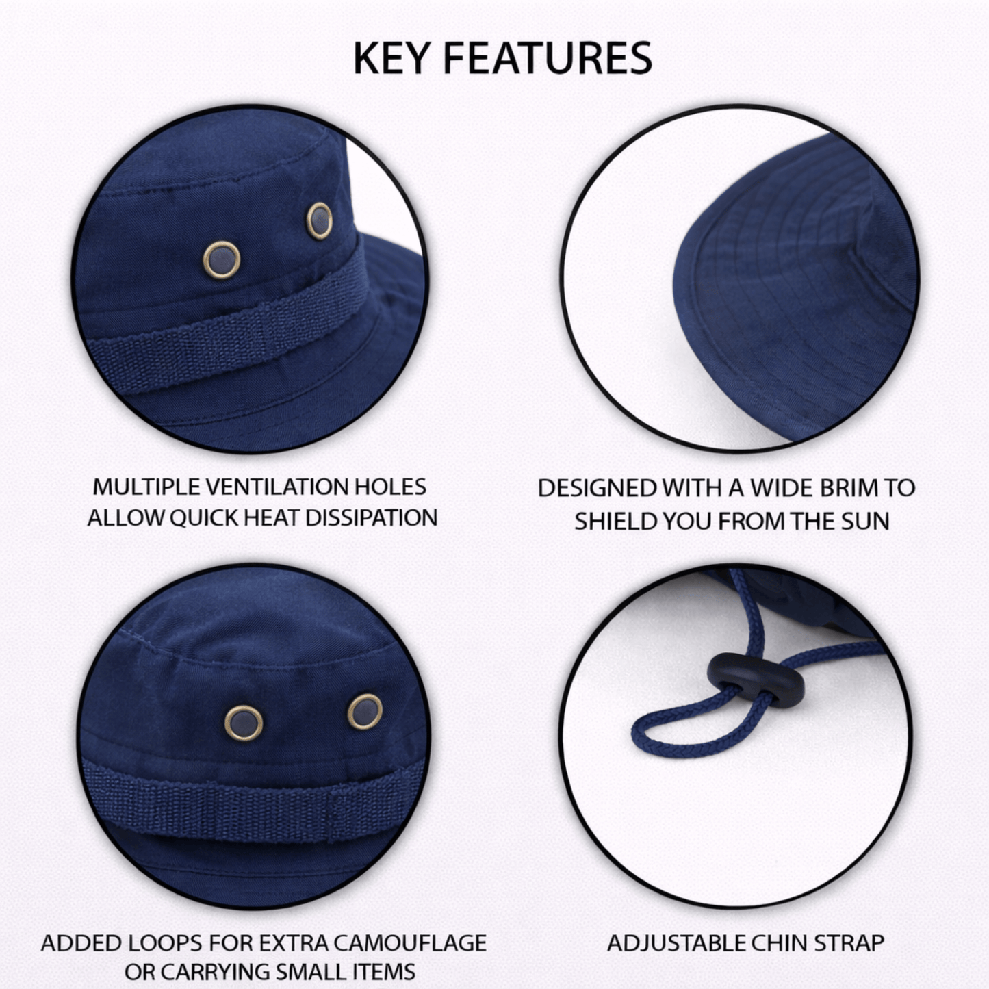 Chapeau de pêche tactique à large bord XGear
