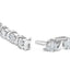 Bracelet en or blanc 14K avec diamants en cluster floral - 7"