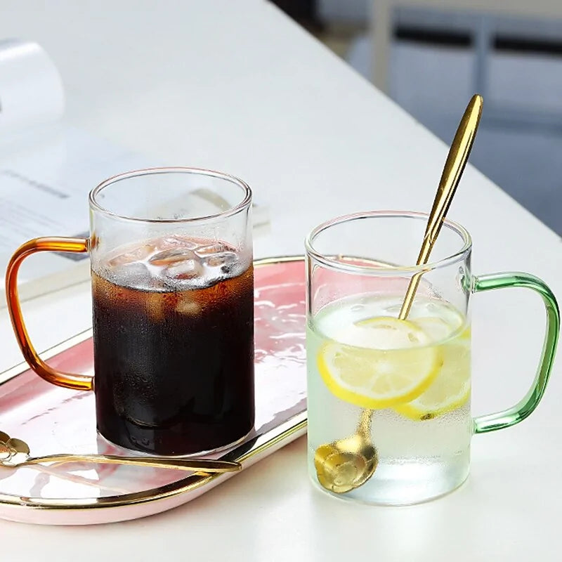 Taza de Vidrio Transparente Elegante para Cualquier Bebida