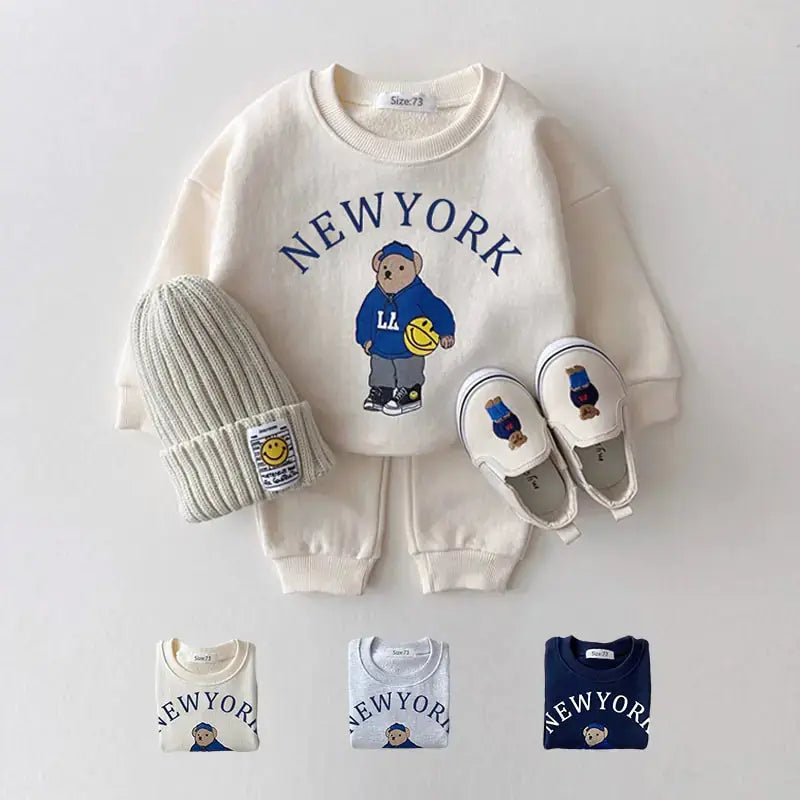 Conjunto de Sudadera y Pantalones Casual para Bebé