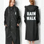 Chaqueta impermeable negra unisex