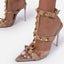 Tacones Altos de Punta con Remaches para Mujer