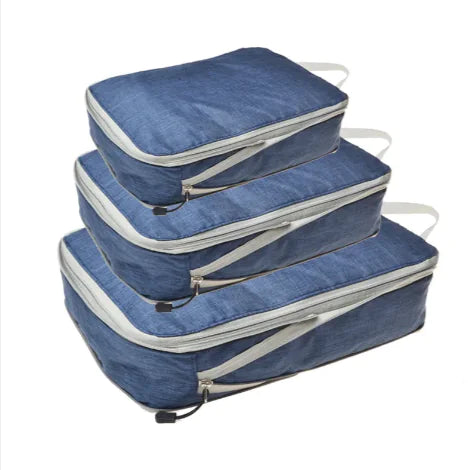 Ensemble de sacs de rangement compressés de voyage premium - 3 pièces