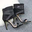 Open Toe Woven Buckle Stiletto Heels