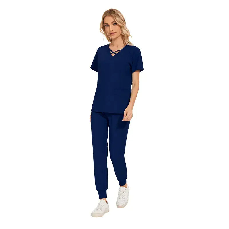 Slim Fit Women's Stretch Scrub Set for Medical Professionals