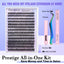 Kit de Extensión de Pestañas DIY Pawotence - 280pcs Clusters Individuales