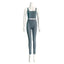 Conjunto de Top Corto y Leggings de Gimnasio Premium