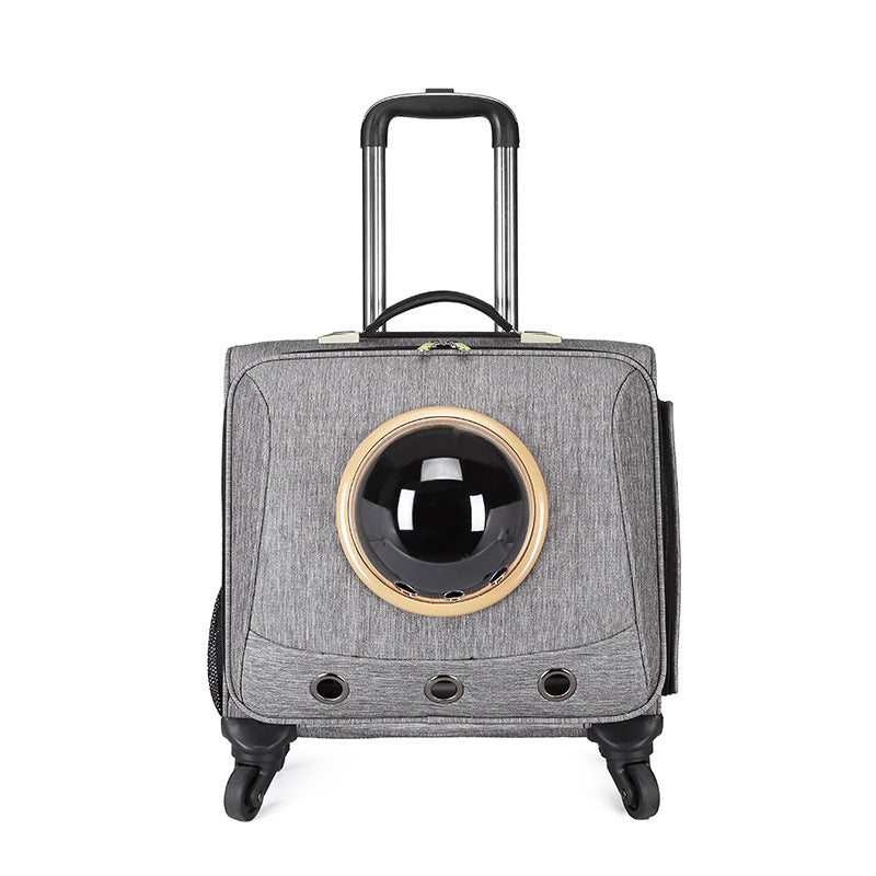 Universal-Wheel Portable Pet Travel Carrier