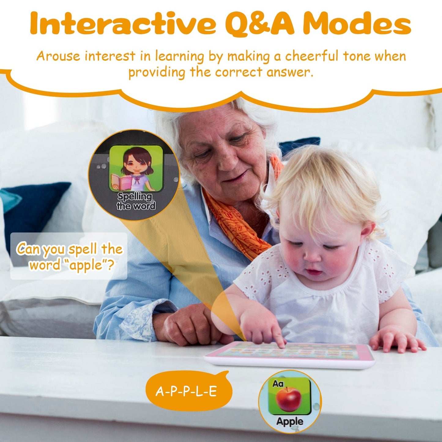 Jouet Tablette Éducative Gbruno pour Enfants de 2 à 7 Ans