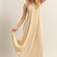 Elegant Knotted Detail Halter Neck Maxi Dress