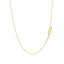 14k Yellow Gold Smooth Flat Horizontal Bar Necklace