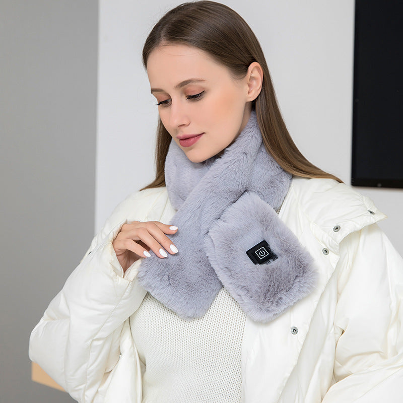 USB Electric Heated Neck Wrap Scarf with Adjustable Temperature