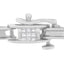 Pulsera de Tenis de Diamantes Princesa en Oro Blanco de 14K - 1.0 Cttw