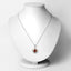Pendentif en Hessonite et Diamant de 1,63 Carat en Or 18K et Argent Sterling