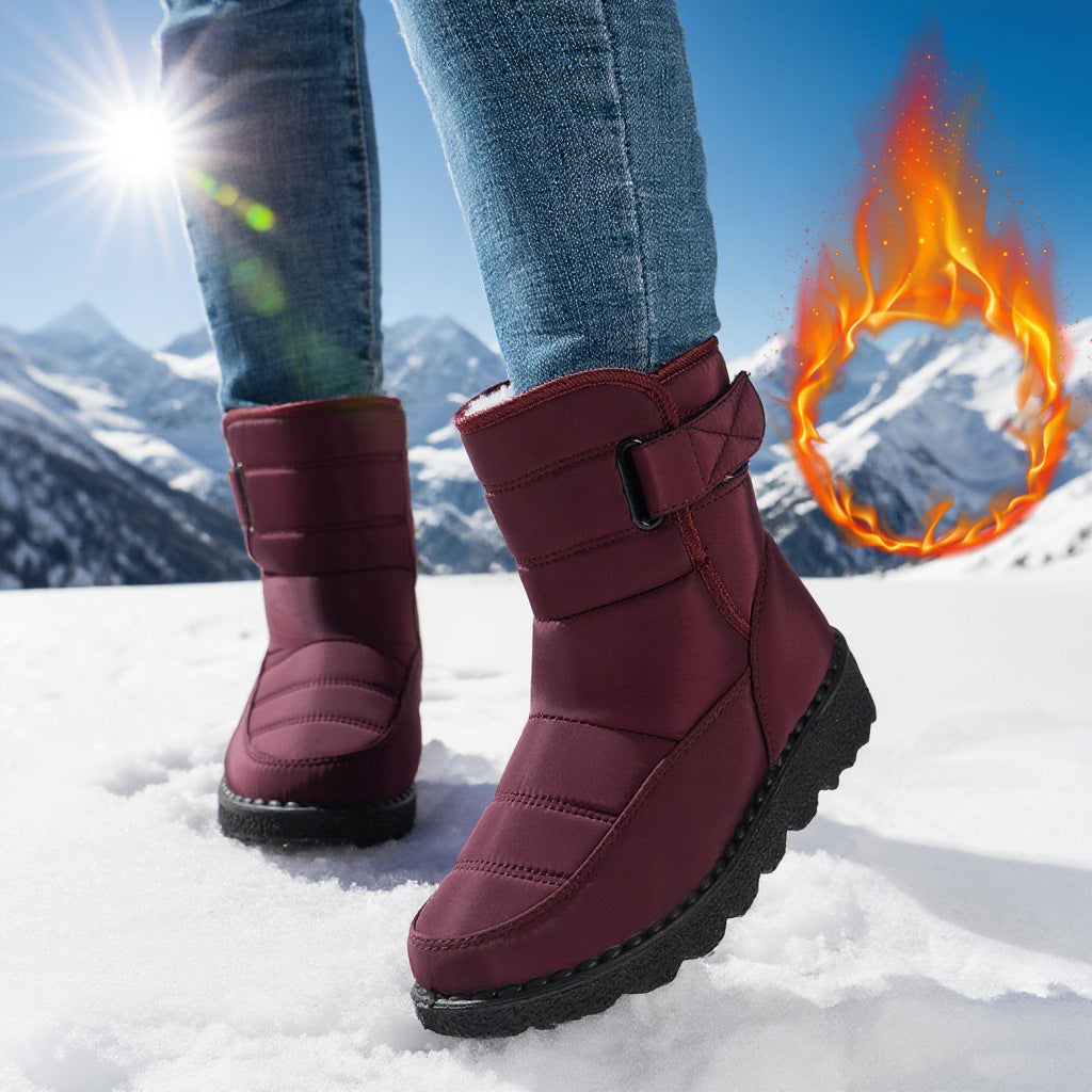 Premium Plus Size Velvet Warm Snow Boots for Women