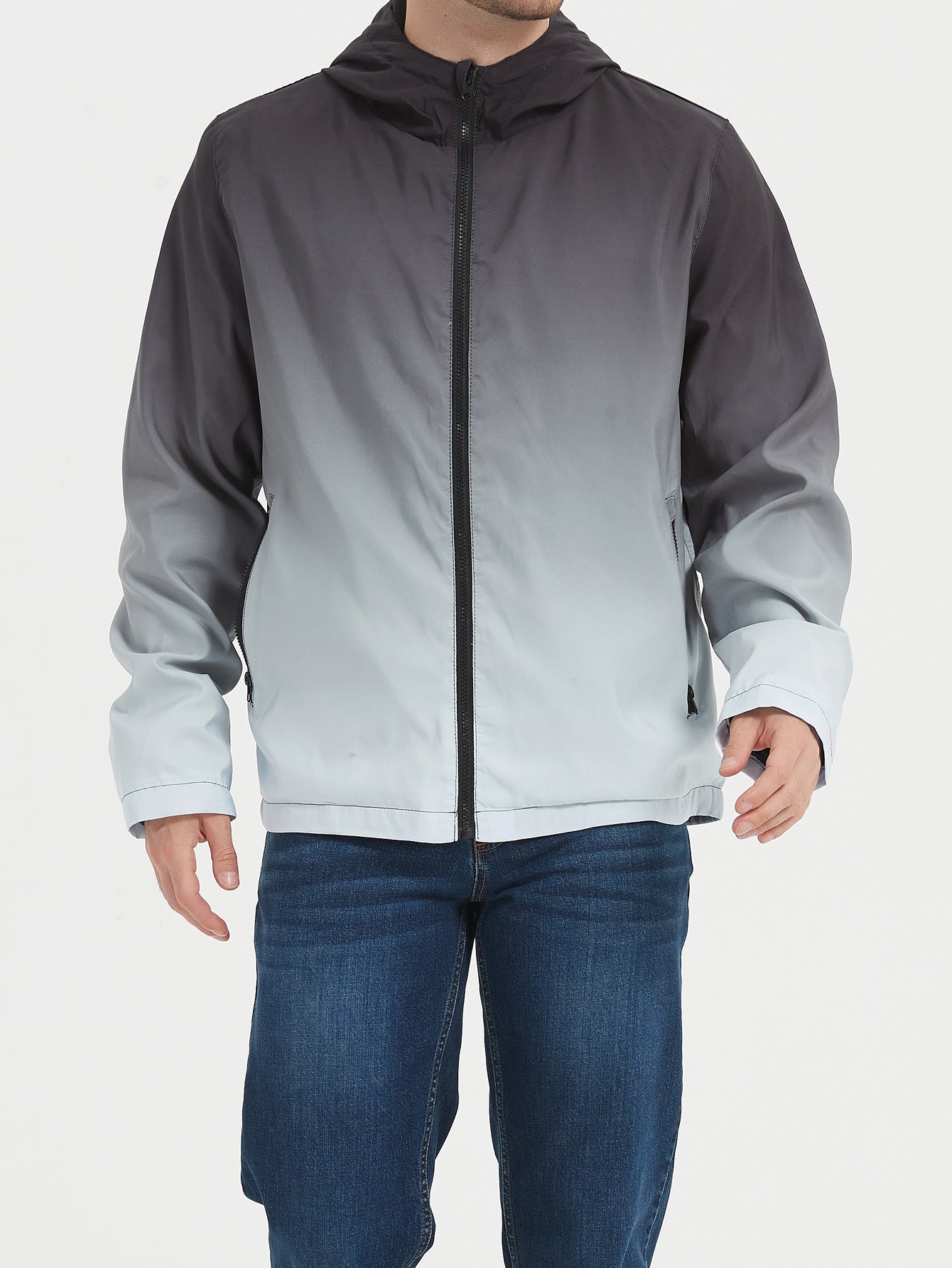 Imperméable à capuche pour hommes - Veste de plein air premium