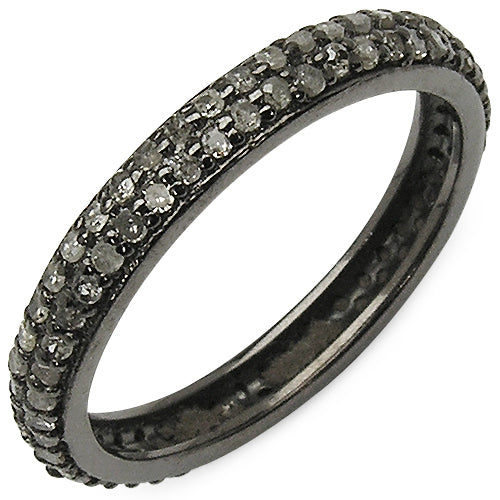 0.67 Carat Genuine TLB Diamond .925 Sterling Silver Engagement Ring