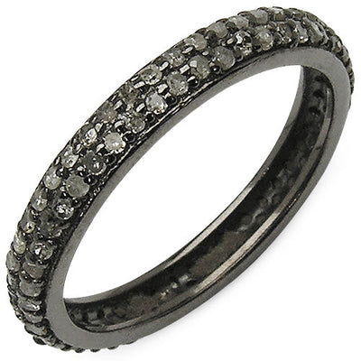 0.67 Carat Genuine TLB Diamond .925 Sterling Silver Engagement Ring