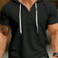 Men's Plus Size Drawstring Short Sleeve Hoodie
