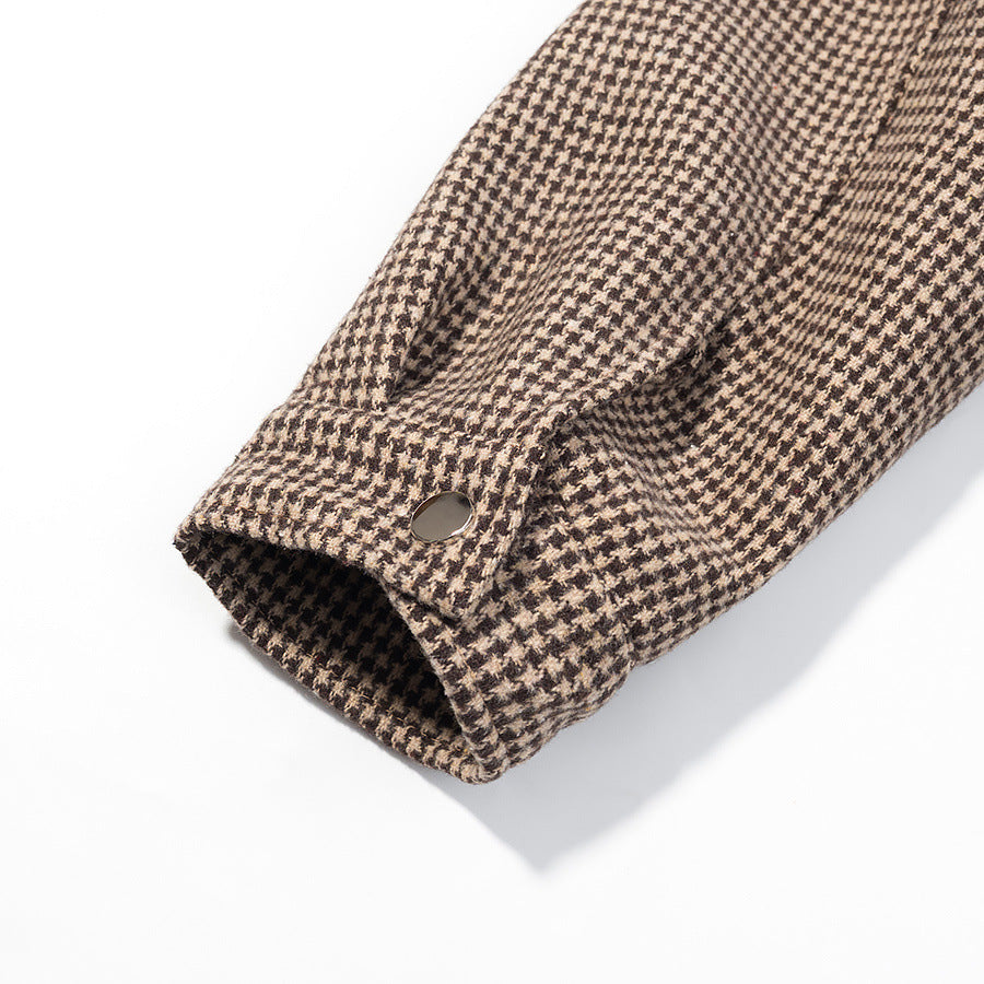 Women's Fashionable Plaid Coat - Versatile Outerwear