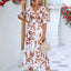 Chic Black and White Balloon Sleeve Dress for Effortless Summer Elegance - Korvel