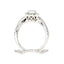 Ensemble de bague de fiançailles en diamant de 1,00 ct en or blanc 10KT