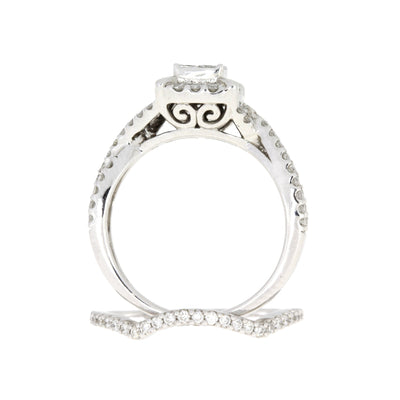 1.00ct Diamond Engagement Ring Set in 10KT White Gold