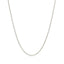 18k White Gold Round Cable Chain Necklace - 1.5mm