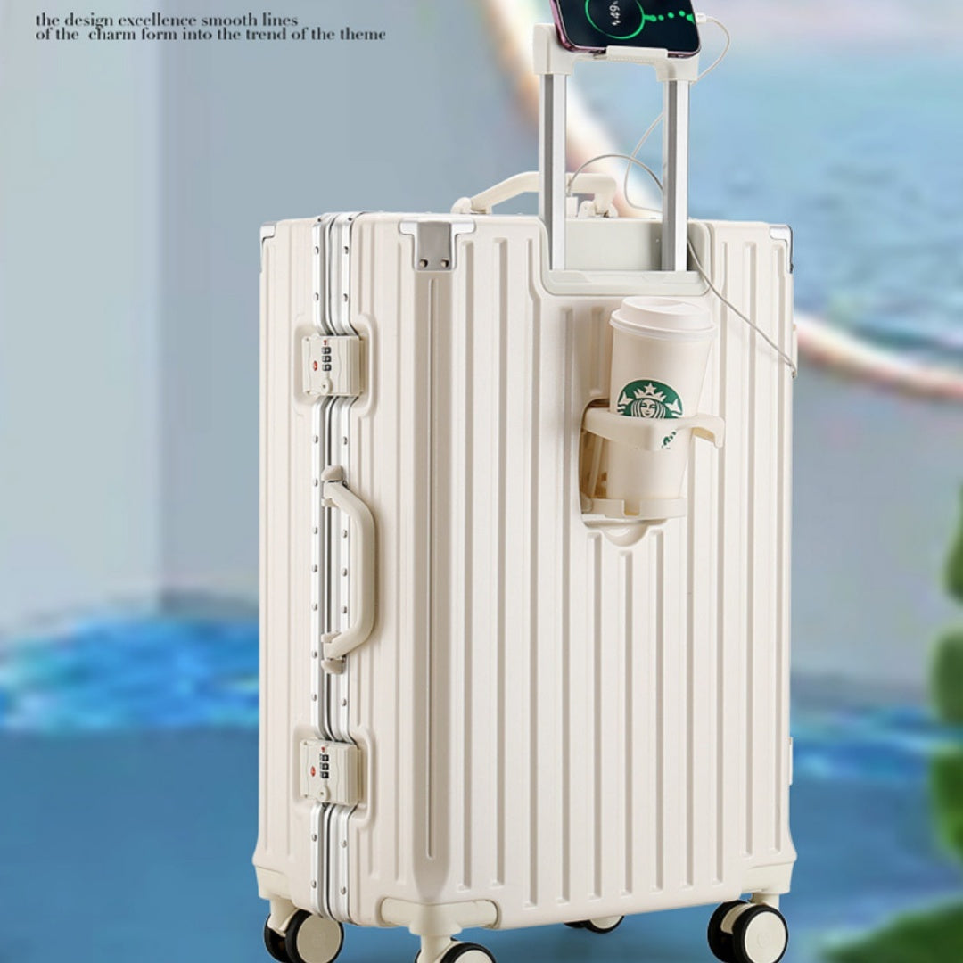Large Capacity Travel Aluminum Frame Carry-On Luggage