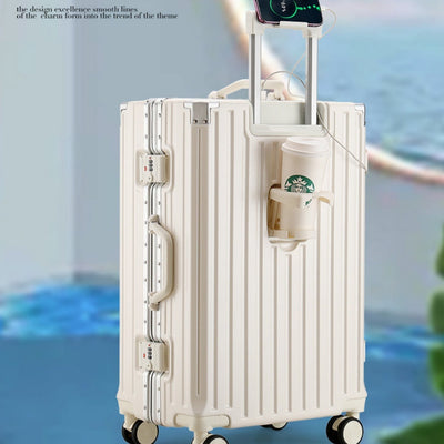 Large Capacity Travel Aluminum Frame Carry-On Luggage