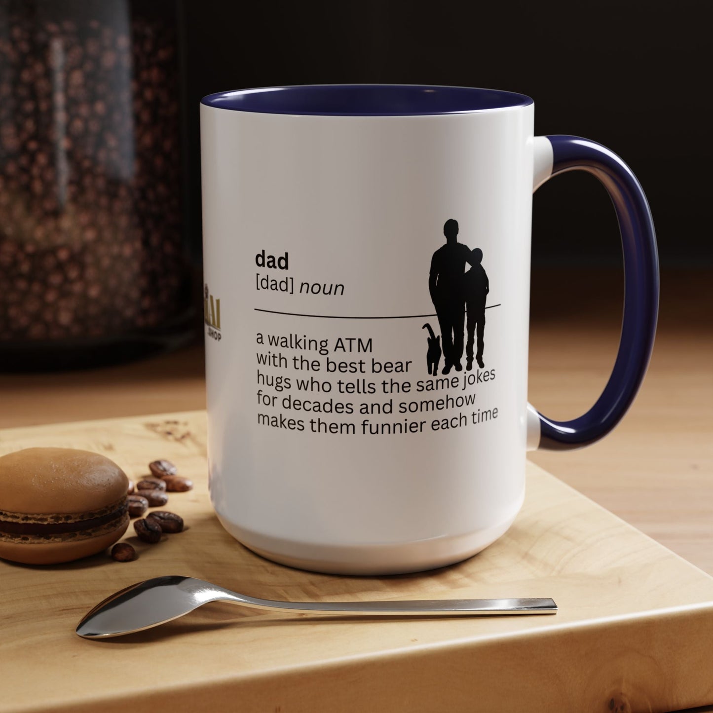 Dad ATM Accent Coffee Mug - A Thoughtful Gift for Dads