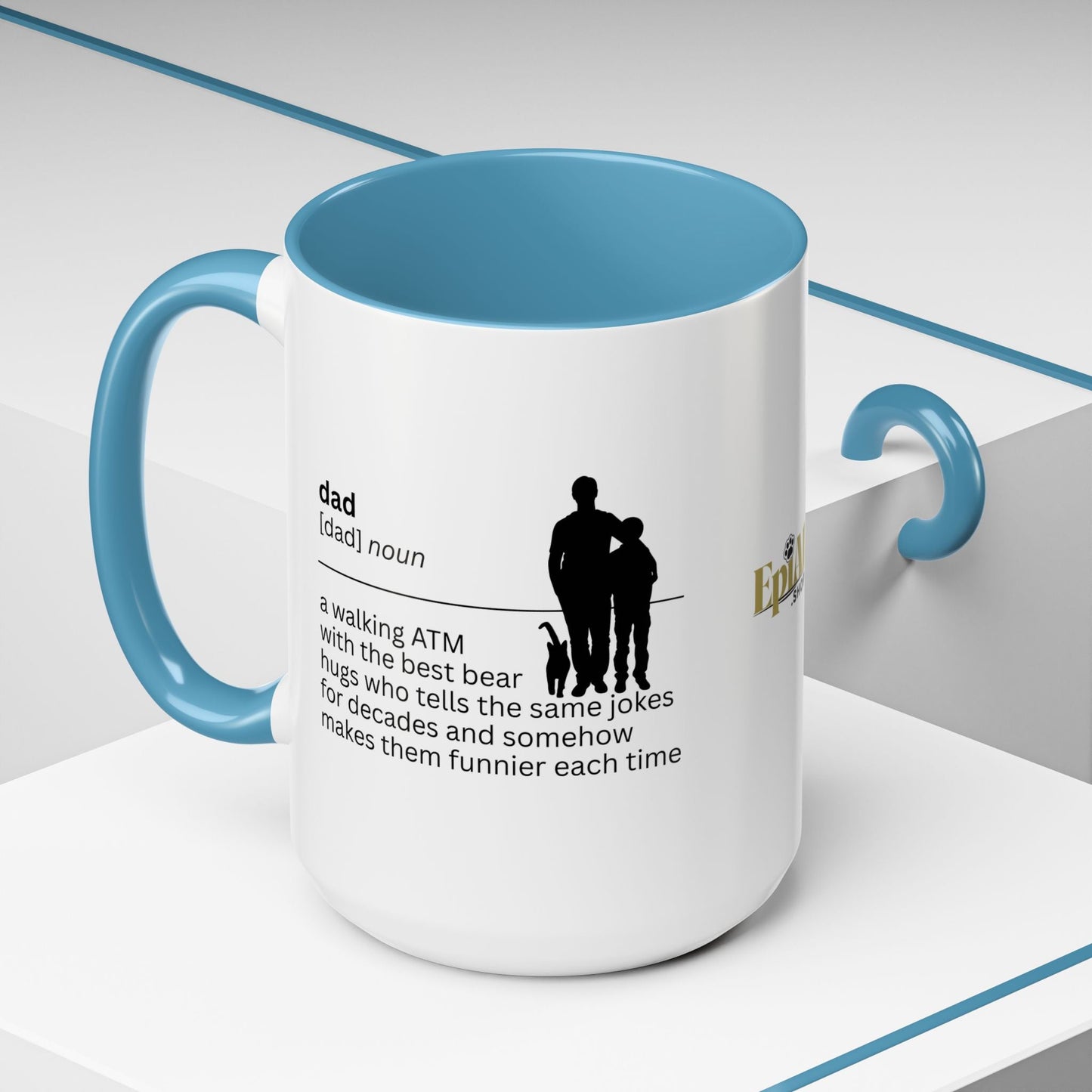 Dad ATM Accent Coffee Mug - A Thoughtful Gift for Dads