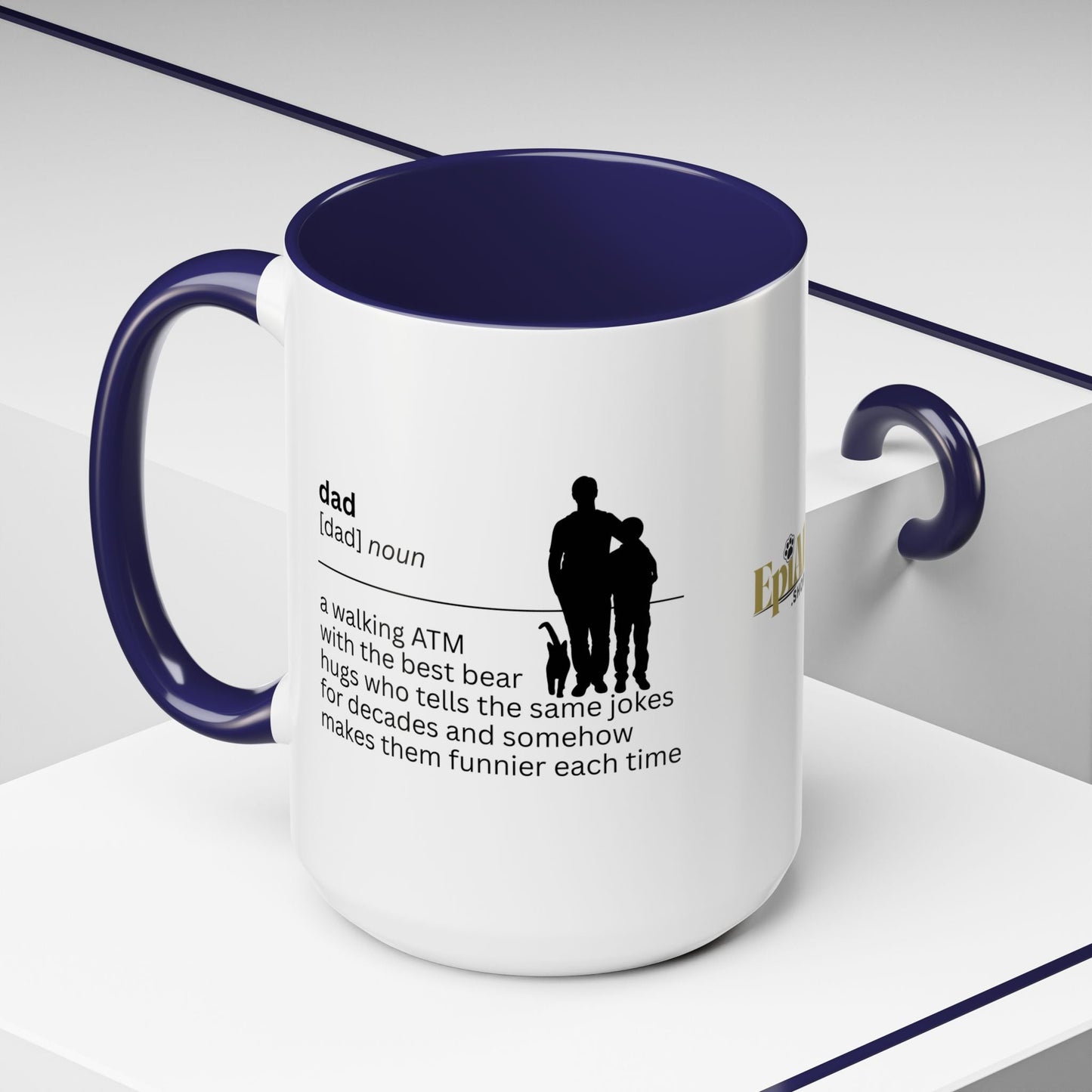 Dad ATM Accent Coffee Mug - A Thoughtful Gift for Dads