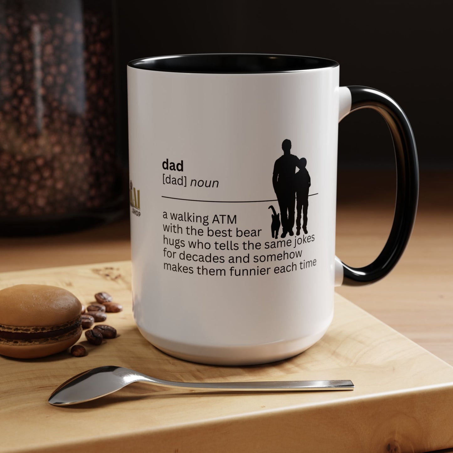 Dad ATM Accent Coffee Mug - A Thoughtful Gift for Dads