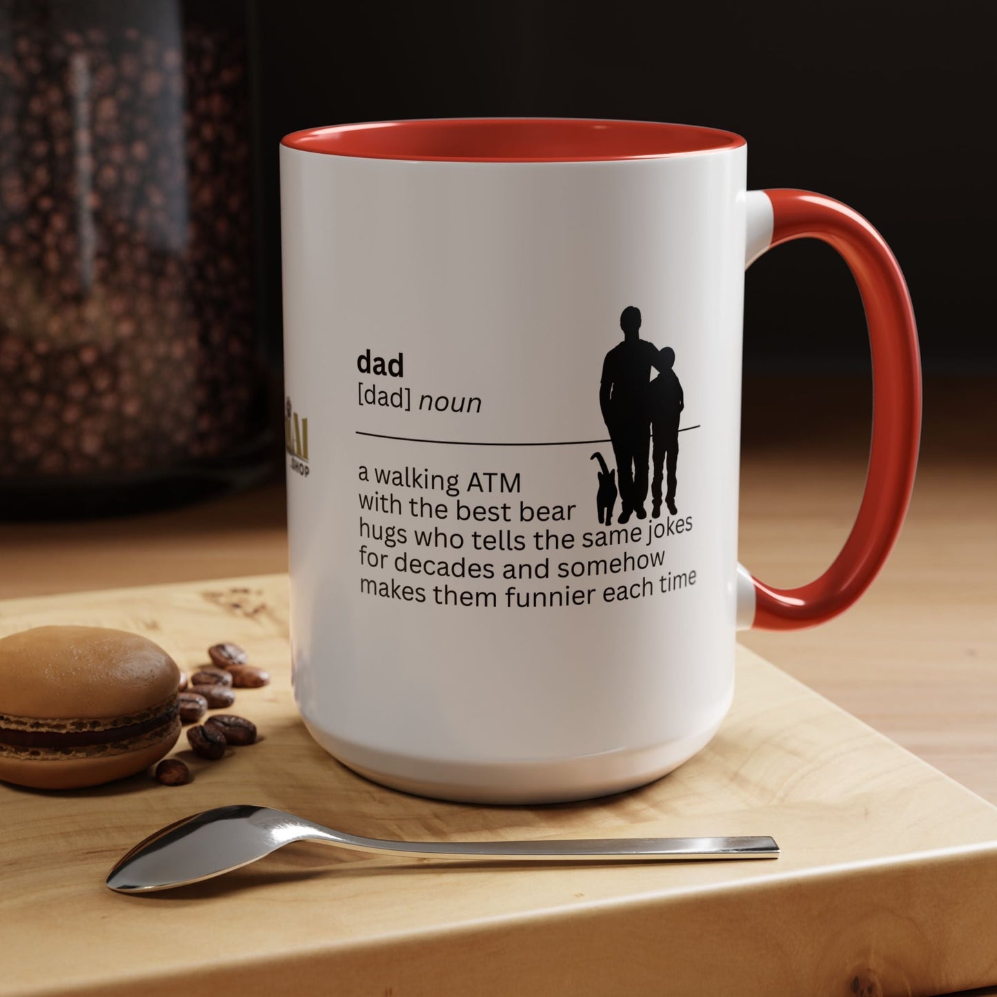 Dad ATM Accent Coffee Mug - A Thoughtful Gift for Dads