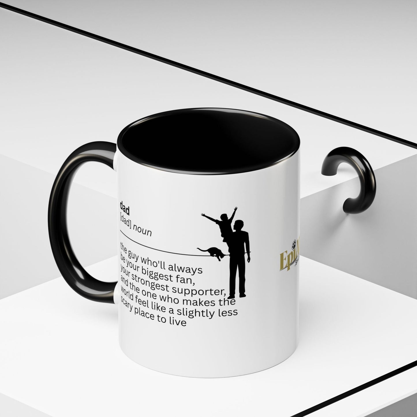 Taza de café con acento 'El mayor fan de papá' - Regalo ideal para papás