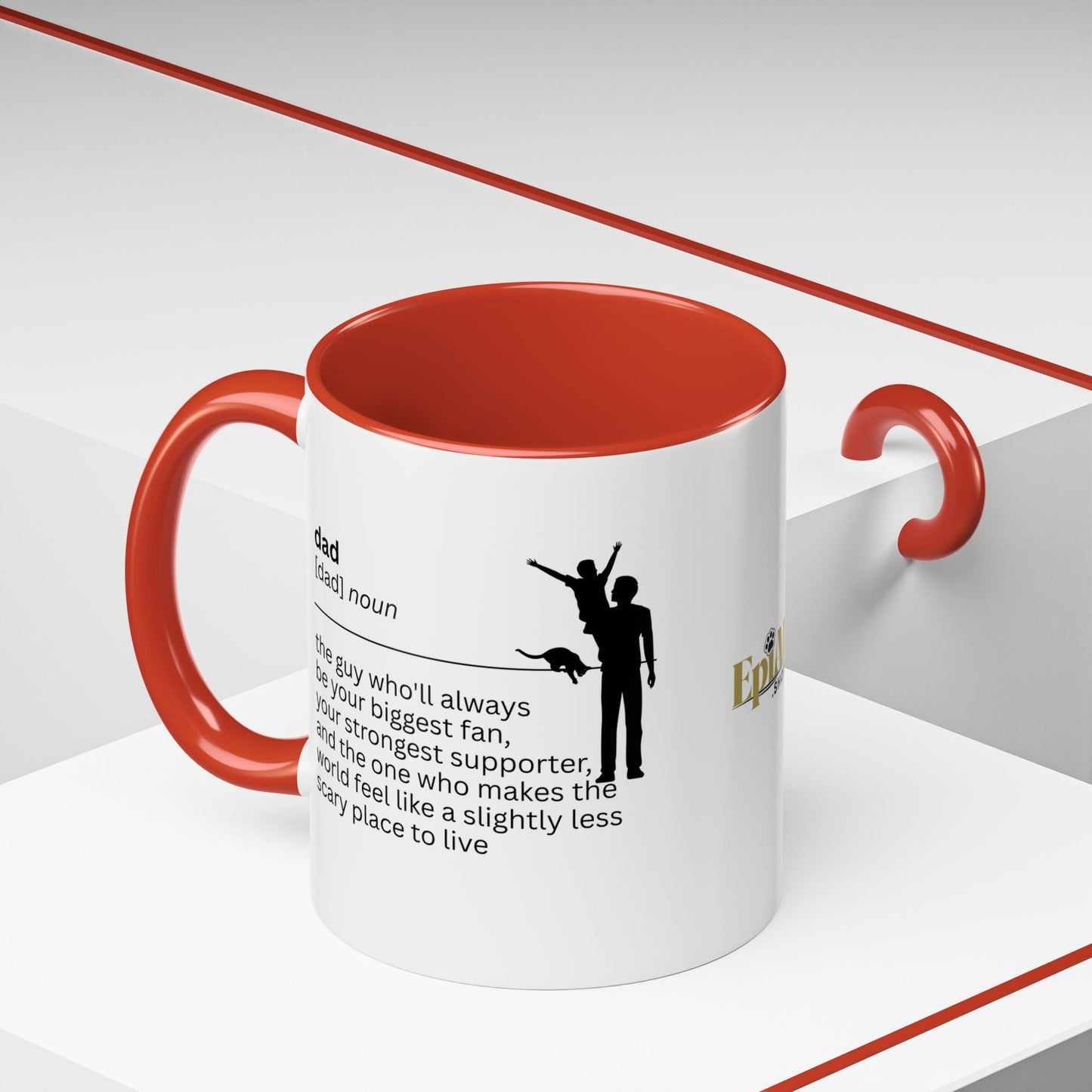 Taza de café con acento 'El mayor fan de papá' - Regalo ideal para papás