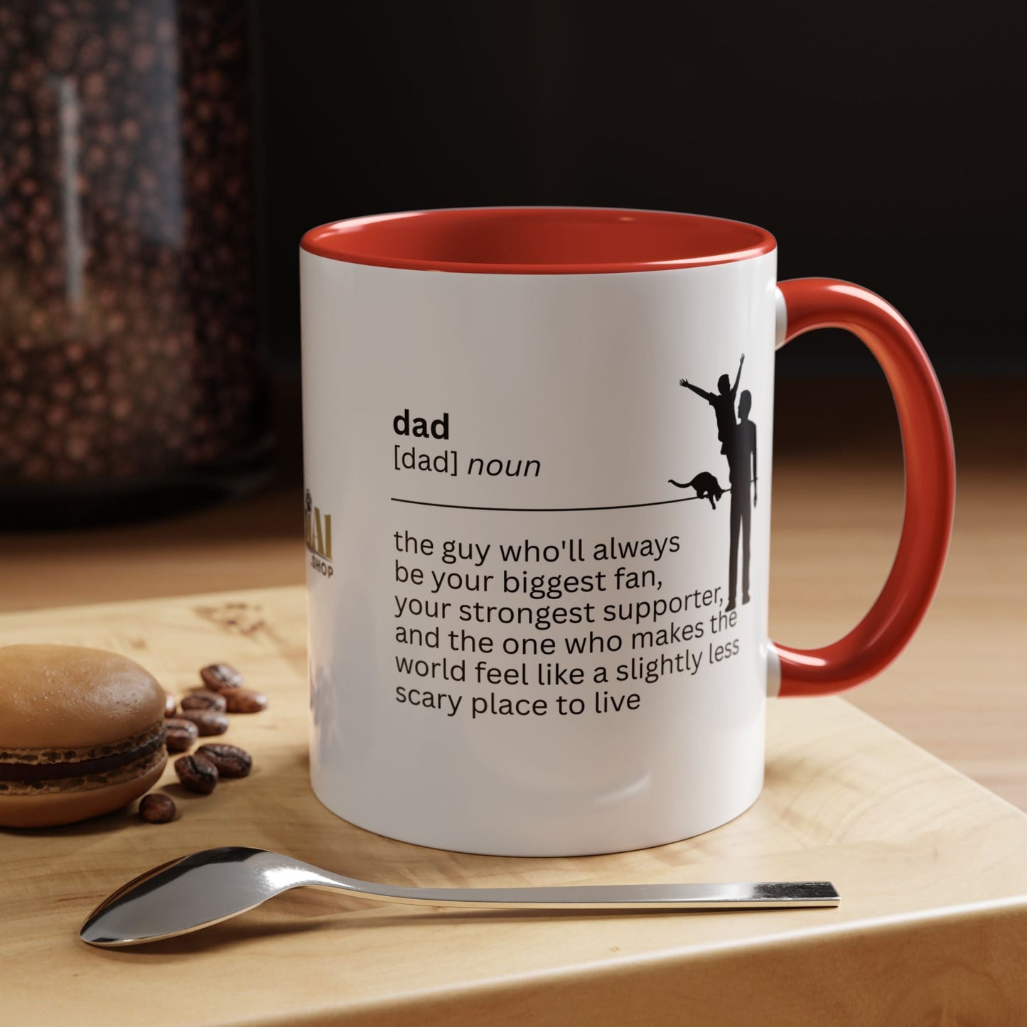 Taza de café con acento 'El mayor fan de papá' - Regalo ideal para papás