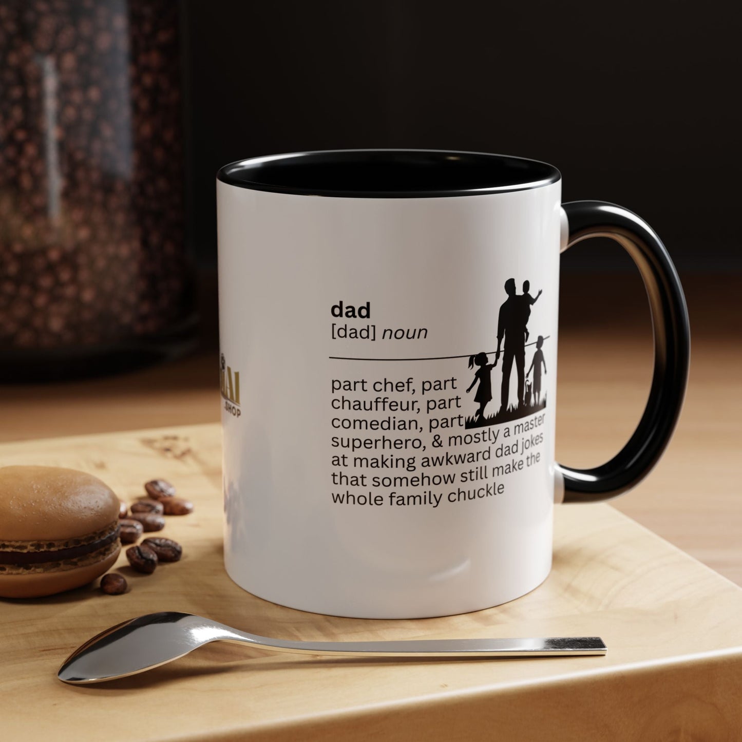 Dad Jokes Accent Coffee Mug - Ideal Gift for Dads