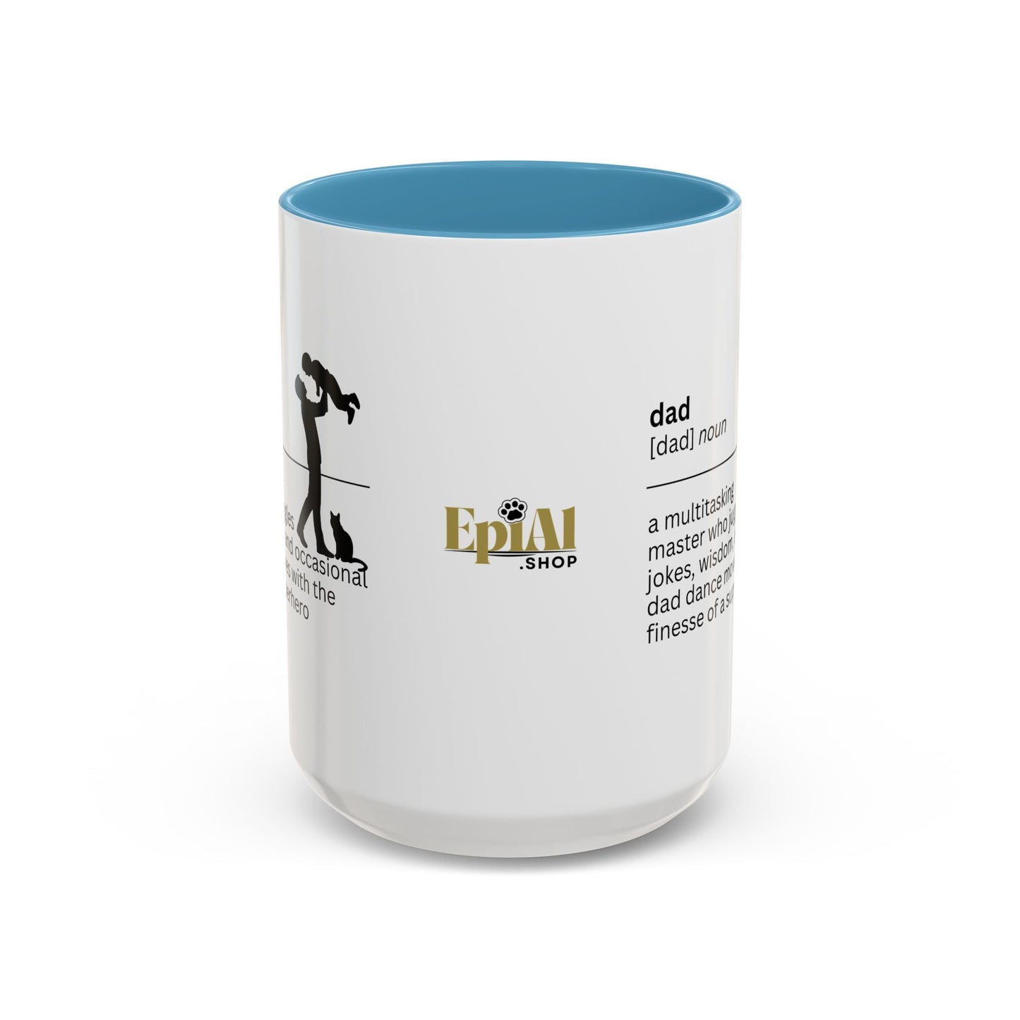 Taza de café con acento multitarea para papás - Regalo reflexivo para papás