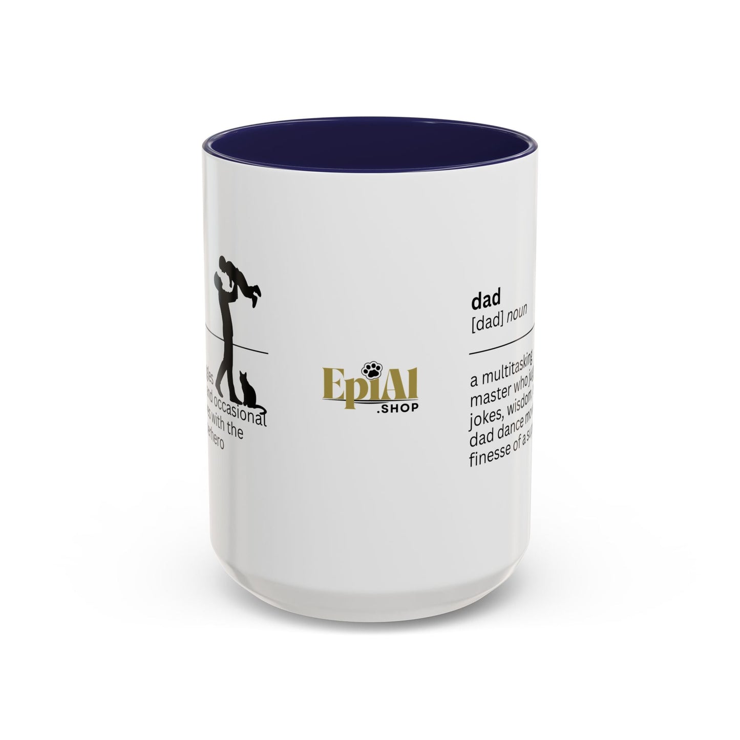 Taza de café con acento multitarea para papás - Regalo reflexivo para papás