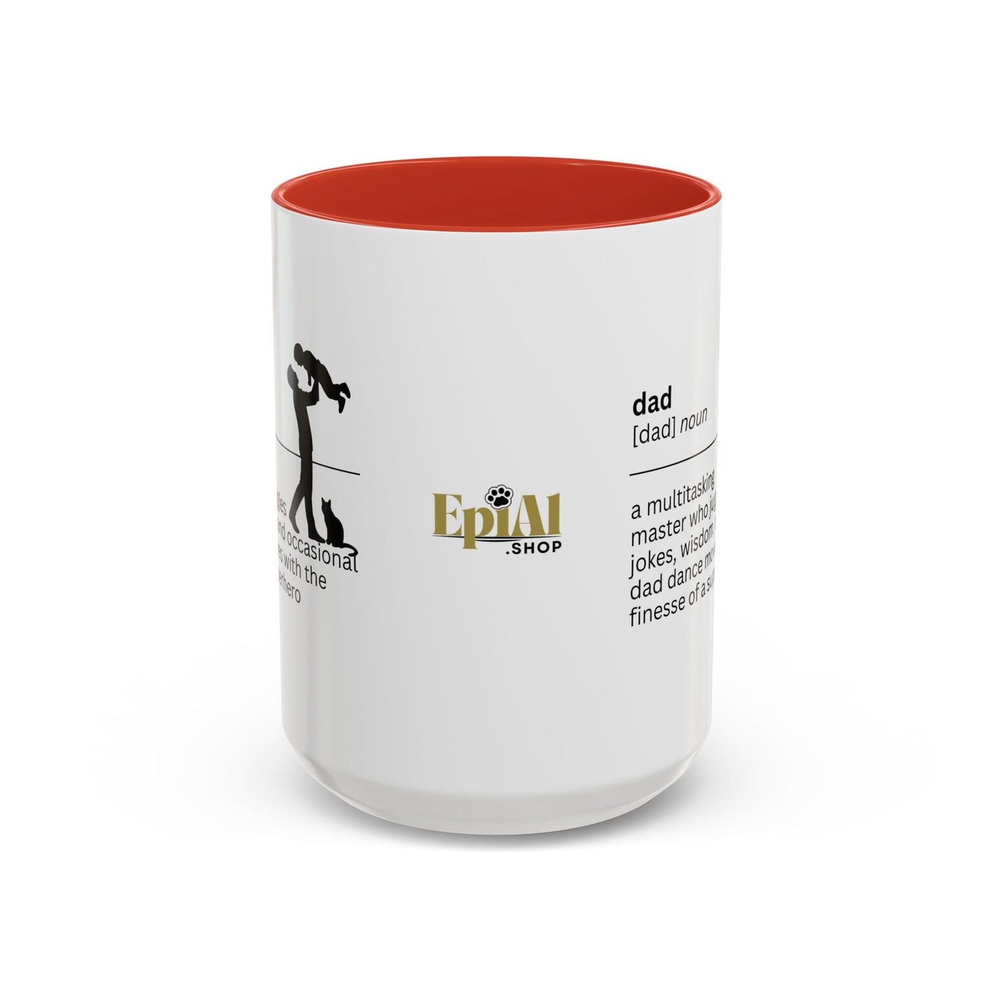 Taza de café con acento multitarea para papás - Regalo reflexivo para papás