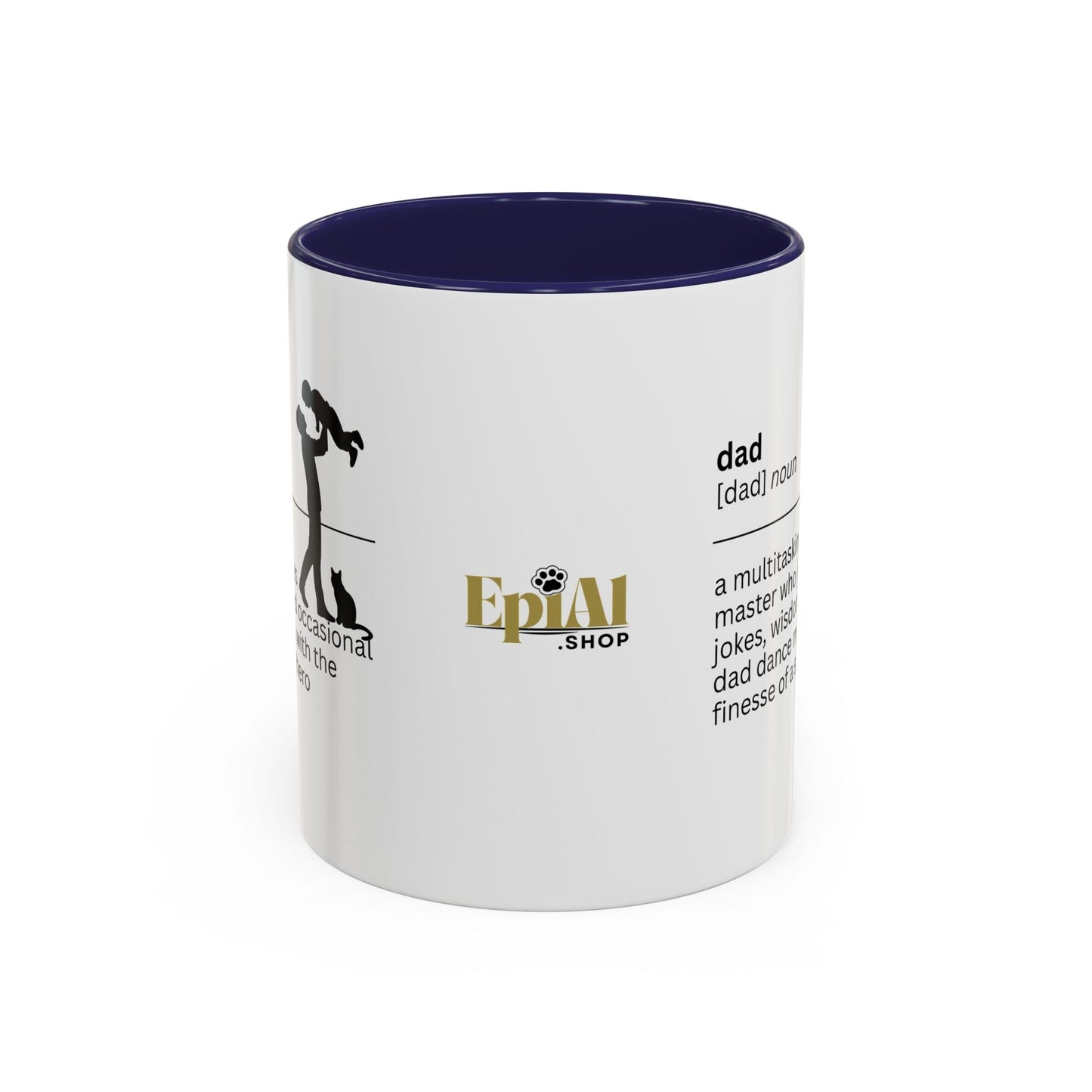 Taza de café con acento multitarea para papás - Regalo reflexivo para papás