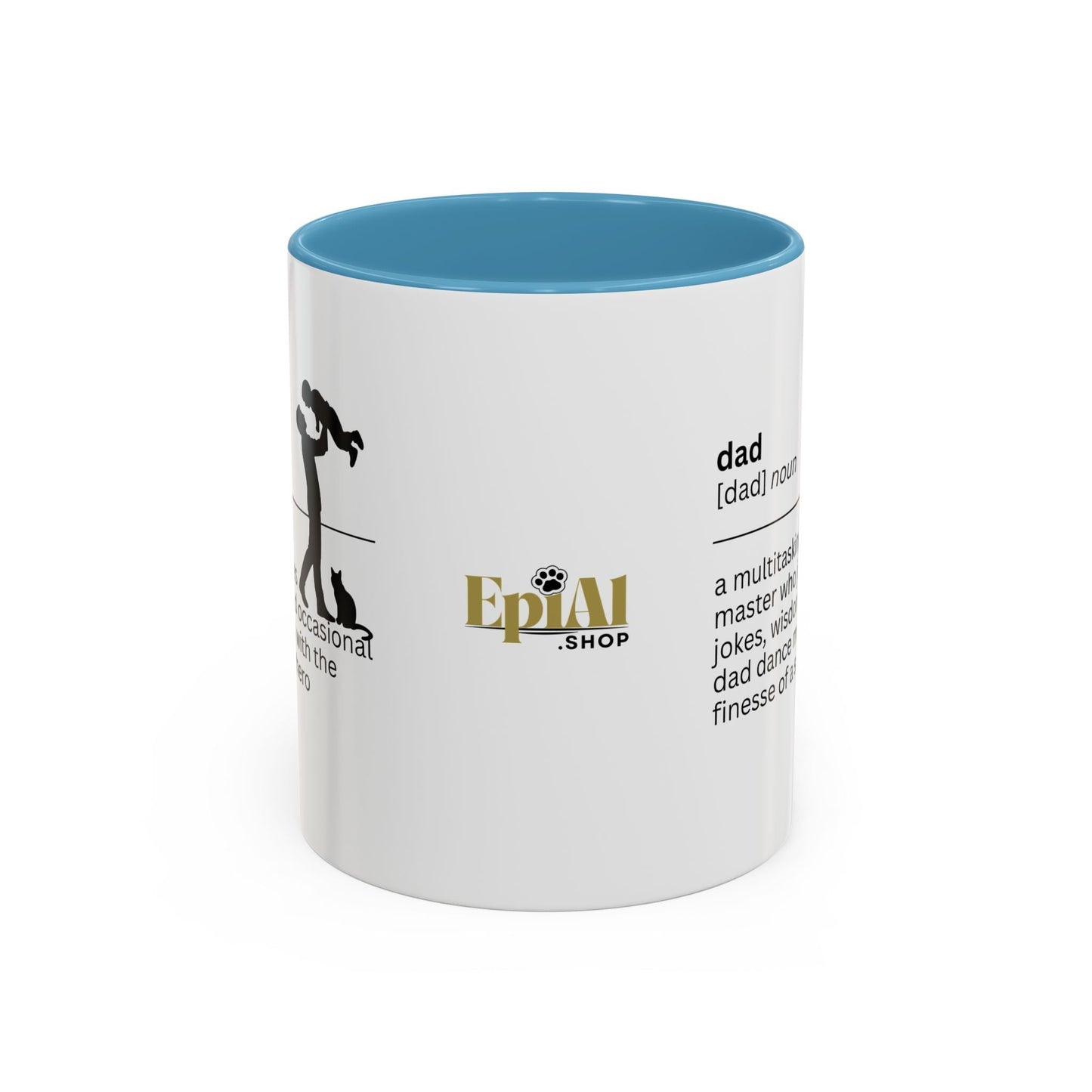 Taza de café con acento multitarea para papás - Regalo reflexivo para papás