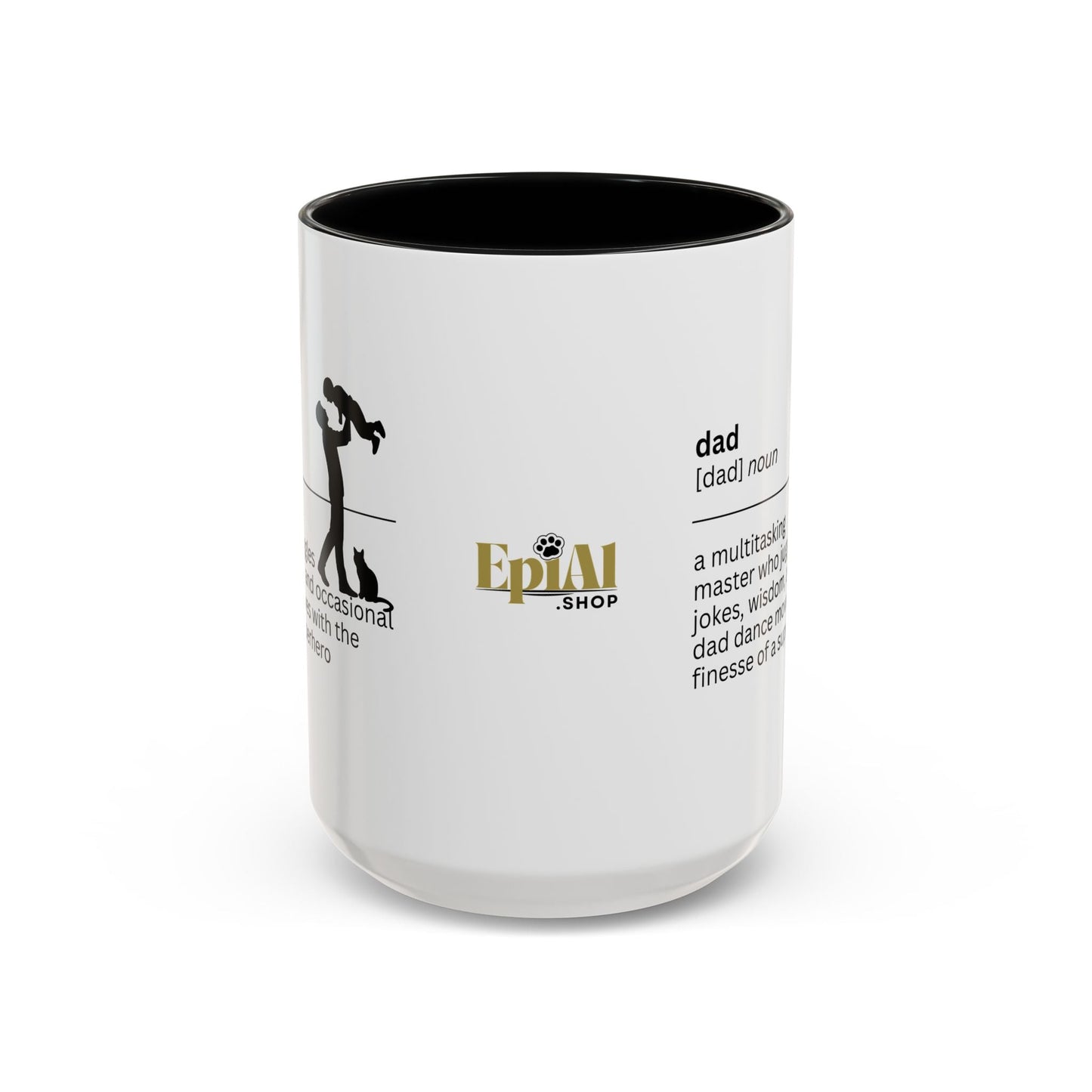 Taza de café con acento multitarea para papás - Regalo reflexivo para papás