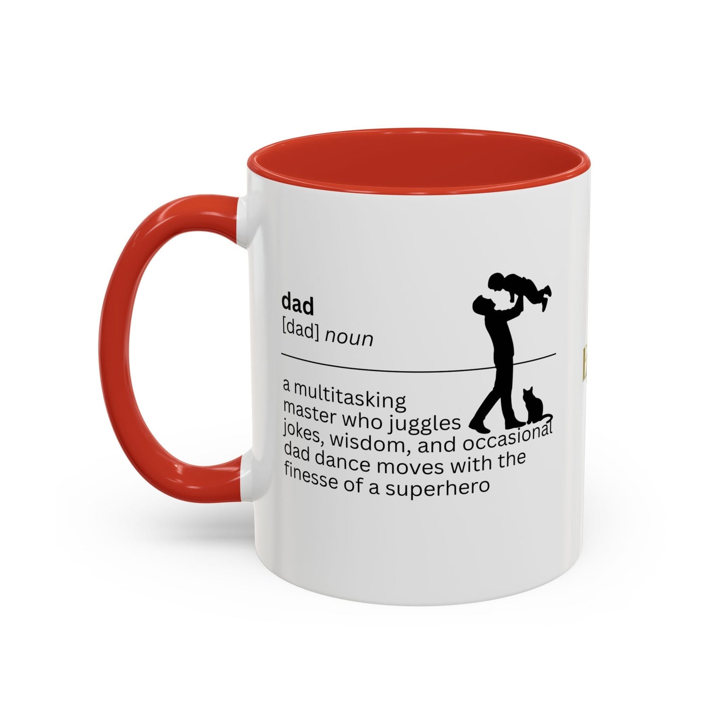Taza de café con acento multitarea para papás - Regalo reflexivo para papás