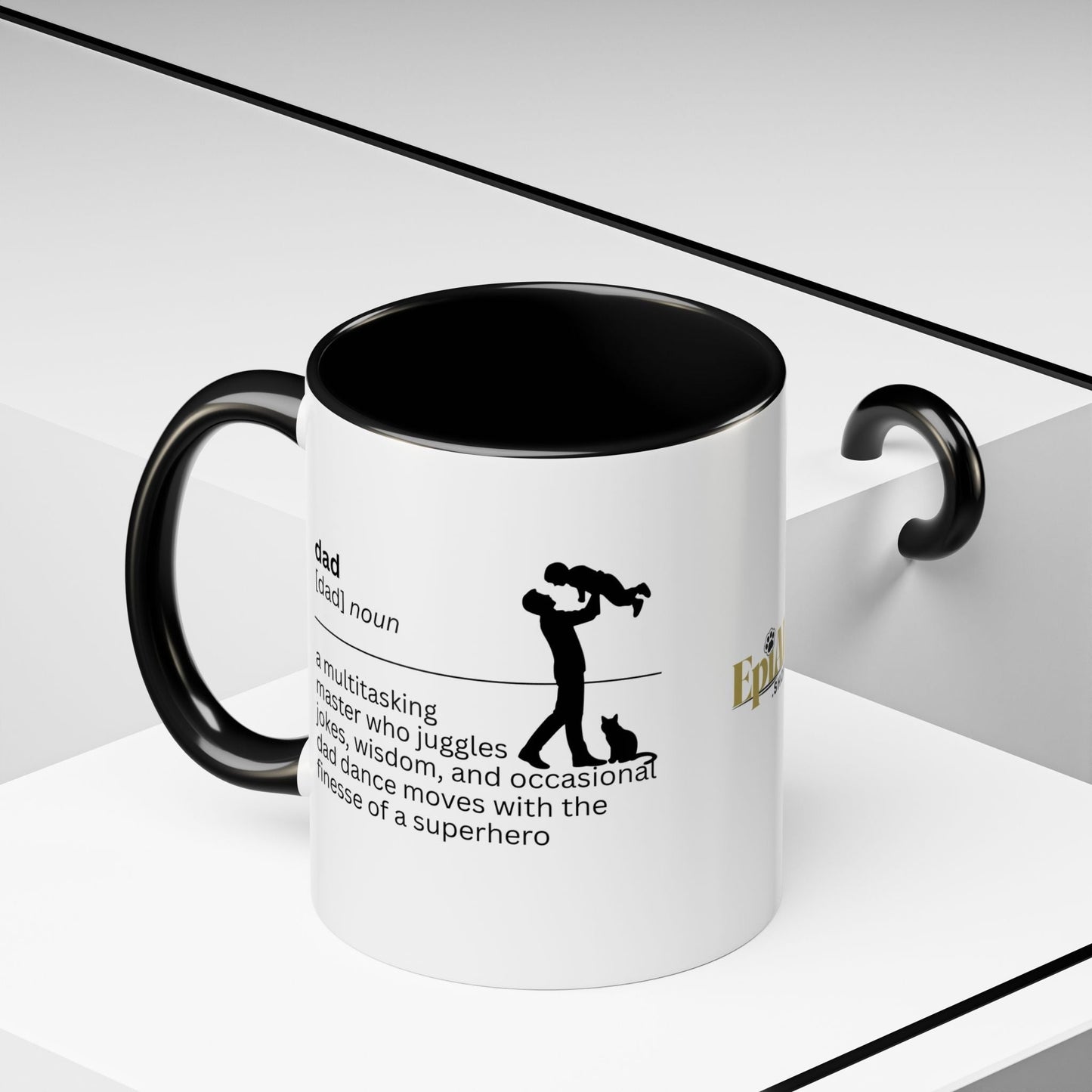 Taza de café con acento multitarea para papás - Regalo reflexivo para papás