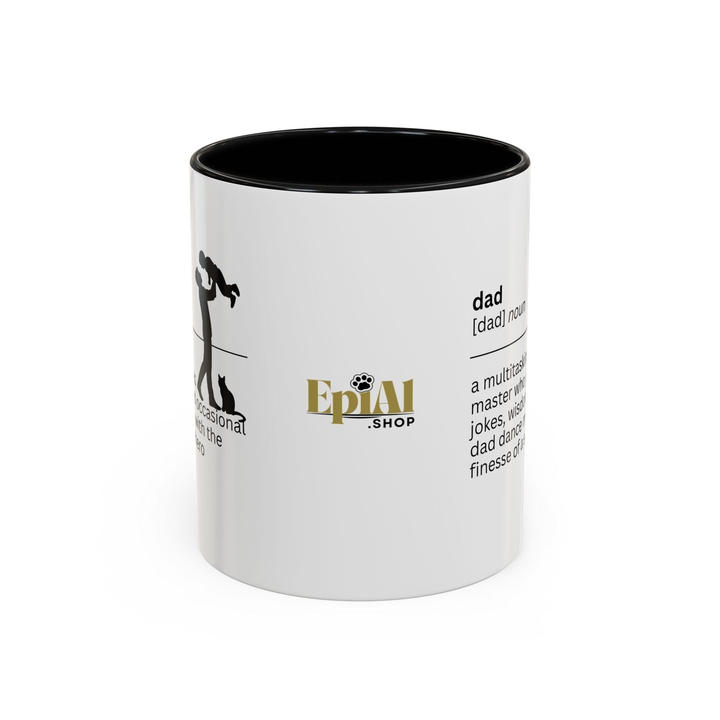 Taza de café con acento multitarea para papás - Regalo reflexivo para papás