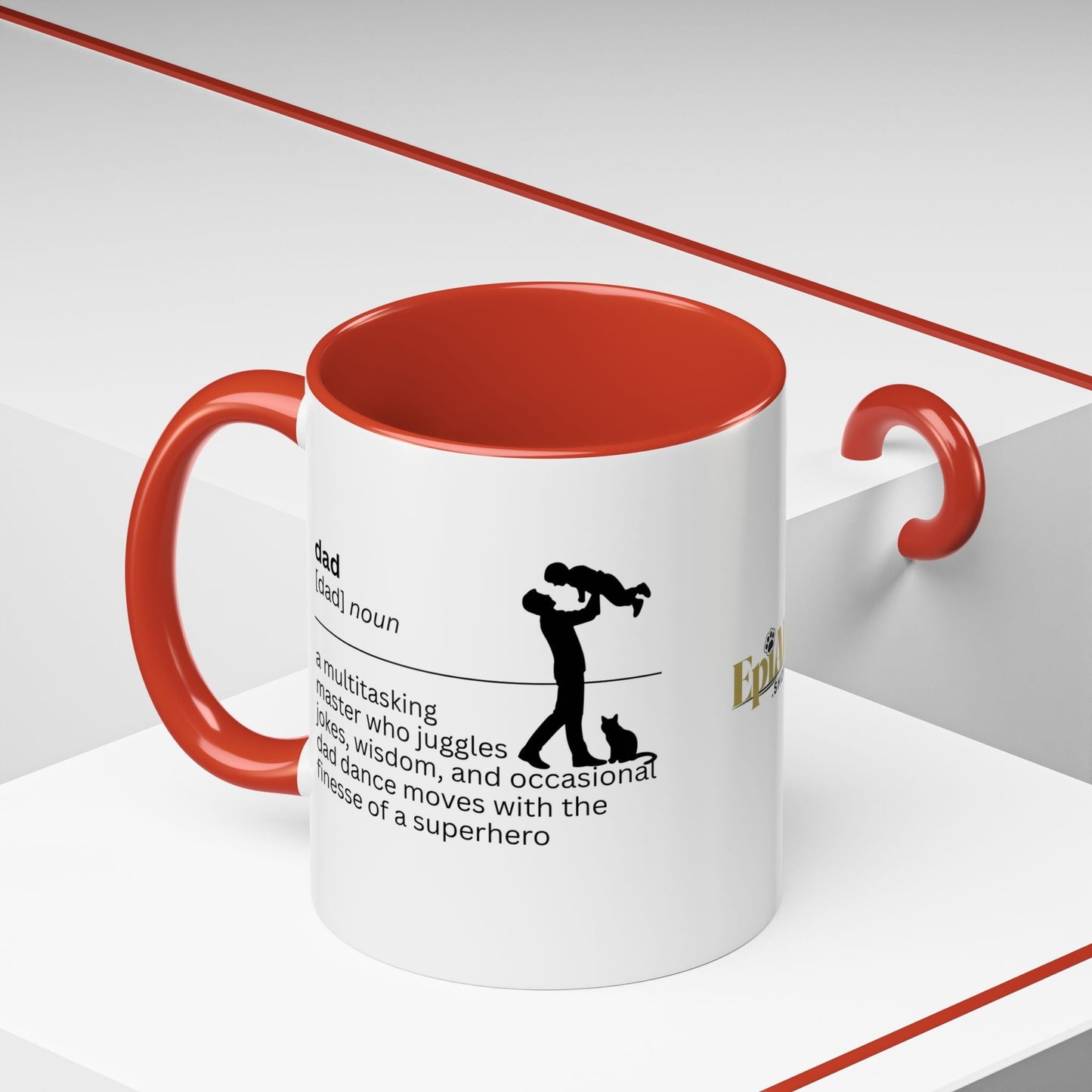 Taza de café con acento multitarea para papás - Regalo reflexivo para papás