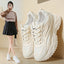 Dad's shoes, women's casual sports shoes, comfortable running, easy to wear white shoes - Korvel